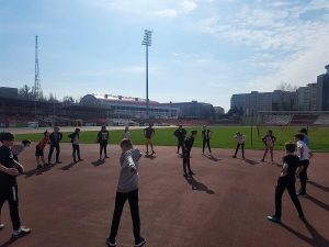 Clasa a 6 a pe stadionul Dinamo dsbu